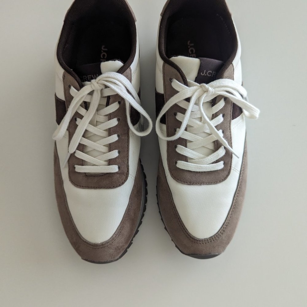 Jcrew Trainers Color Block Tan & Brown - image 6
